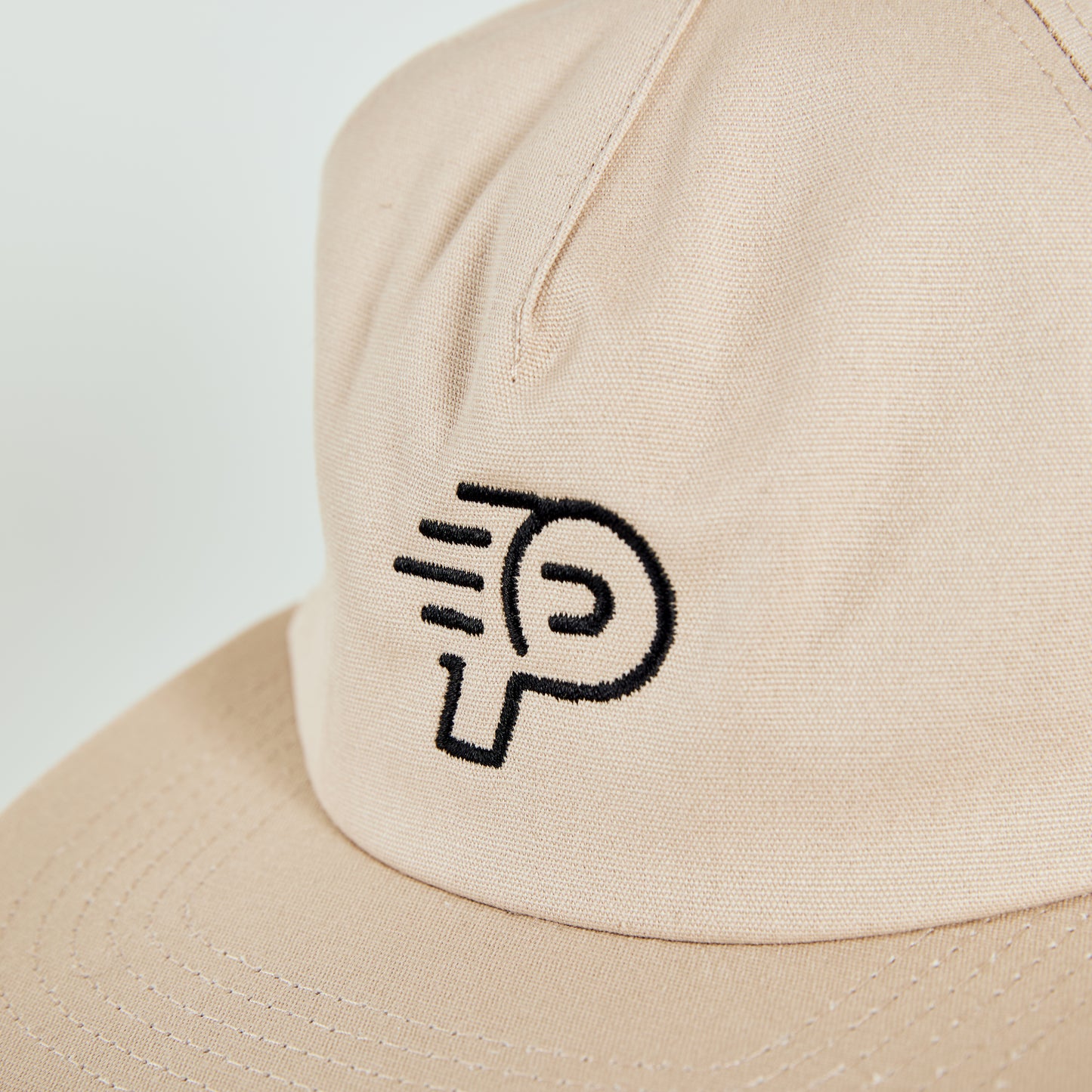 Sand Monogram 5 Panel Cap