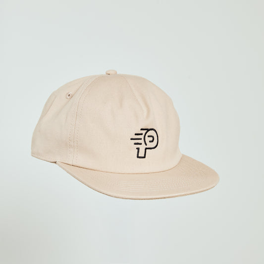 Sand Monogram 5 Panel Cap