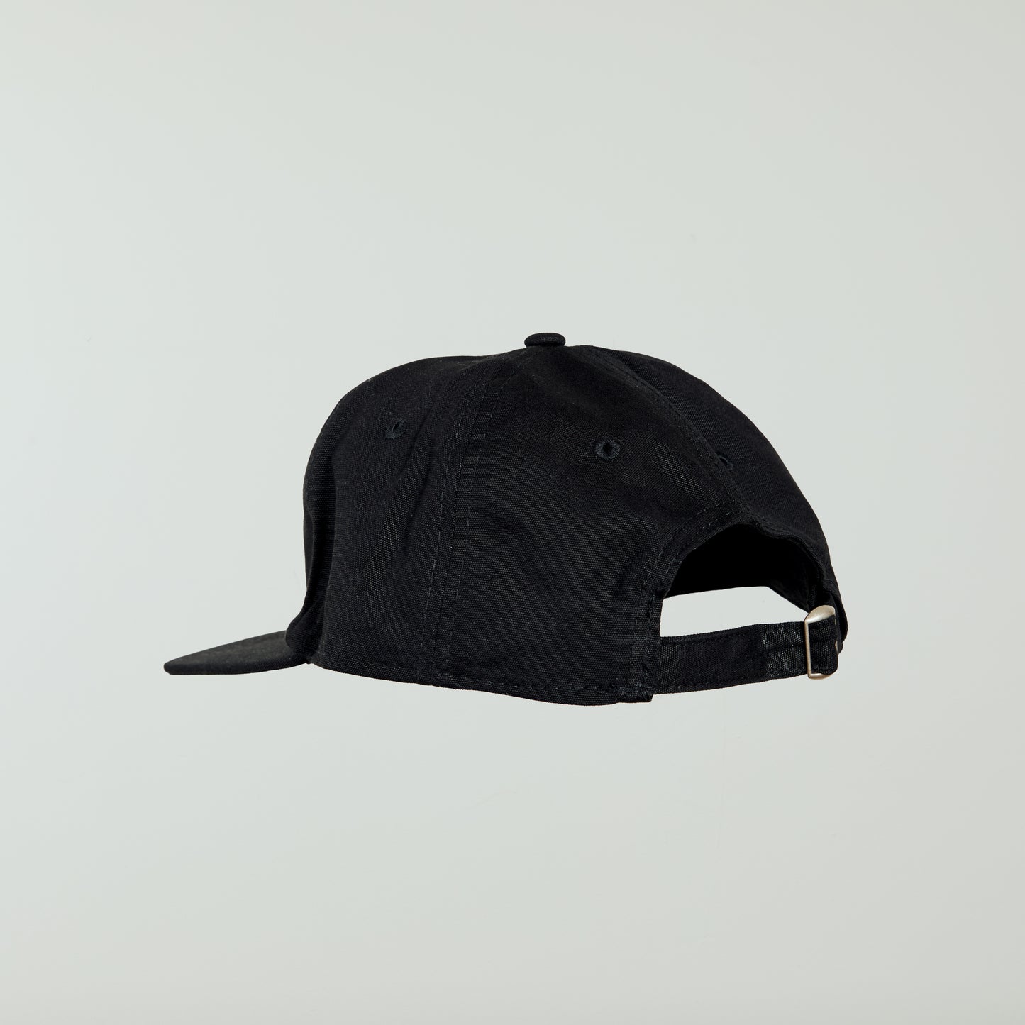 Black Monogram 5 Panel Cap